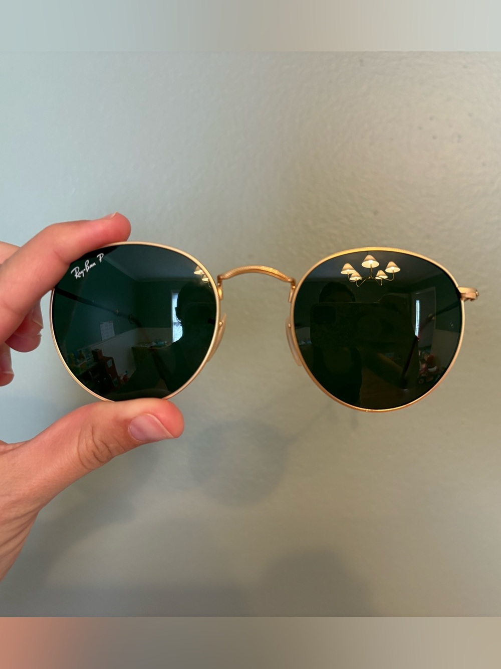 Ray-Ban Round Metal Polarized Sunglasses